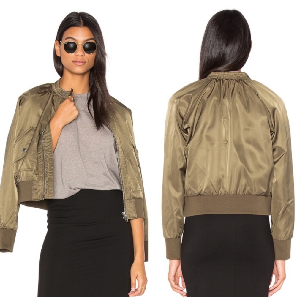 Free People Midnight Bomber in Moss